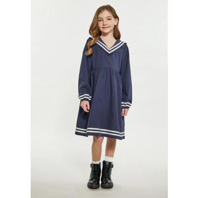 Abbildung von DREIMASTER Vintage Dress 128 / Marine 100% Cotton