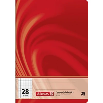 Abbildung von Brunnen 104572802 Schulheft A5 Vivendi (16 Blatt, 5 mm kariert, mit Rand, Lineatur 28)