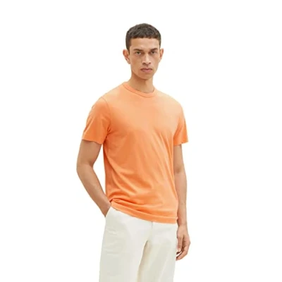Abbildung von TOM TAILOR Herren Basic T Shirt aus Baumwolle