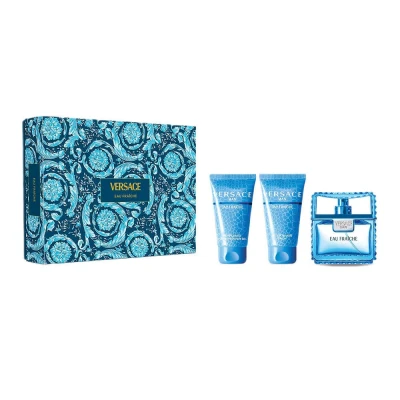 Abbildung von Versace Man Eau Fraiche de Toilette, 50 ml + Duschgel, Aftershave Balsam