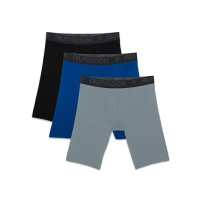 Abbildung von Fruit of the Loom Herren Atmungsaktive Unterwäsche, Langes Bein Micro Mesh 3er Pack Sortiert, Medium