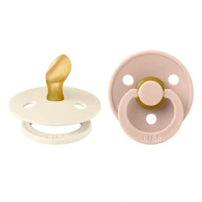 Abbildung von BIBS Colour Schnuller 2er Pack Latex Gr.2, Ivory/Blush