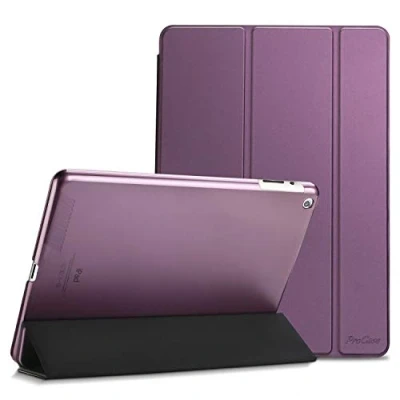 Abbildung von ProCase iPad 2 3 4 Hülle, Ultra Dünn Leicht Stand Hülle mit Transluzent Frosted Rückseite Smart Cover für 9.7&quot; Apple 2, 3, 4(Alte Model) Lila