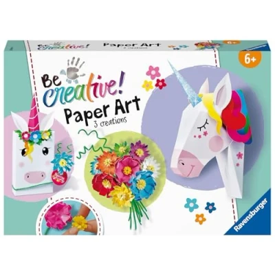 Abbildung von Ravensburger Kreativset Paper Art Unicorn, Made in Europe, FSC® schützt Wald weltweit