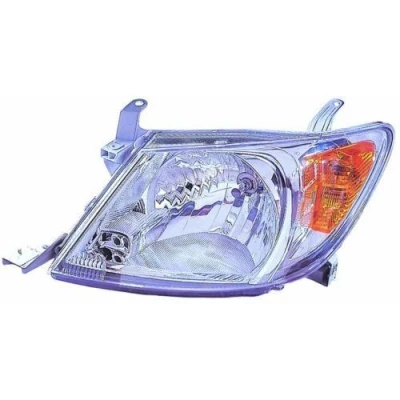 Abbildung von VAN WEZEL 5485961 Scheinwerfer links H4 gelb für Rechtsverkehr ohne Stellmotor LWR P43t TOYOTA: HILUX 3 Pick up