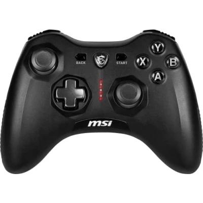 Abbildung von MSI FORCE GC20 V2 Kabelgebundener PC Gamepad Controller austauschbare D Pad Abdeckungen, zwei Vibrationsmotoren, USB 2.0 schwarz, kabelgebunden
