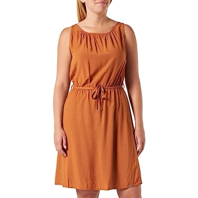 Abbildung von QS by s.Oliver MIT Raffung Freizeitkleid, Damen, Größe: 38, Zimt