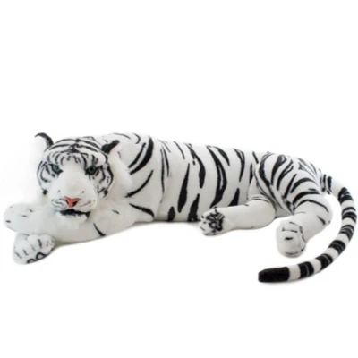 Abbildung von BRUBAKER Kuscheltier Liegender Tiger 60 cm lebensecht (1 St., König des Dschungels), Stofftier Plüschtier