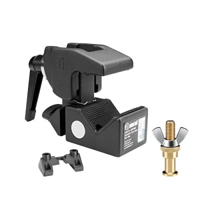 Abbildung von Adam Hall Accessories SUPER CLAMP SET 1 Universal Haken mit Knauf schwarz und Bolzen SS018