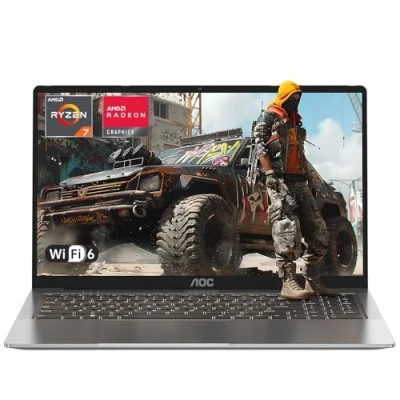 Abbildung von AOC Laptop Gaming PC, mit AMD Ryzen 7 5825 (bis zu 4,5 GHz), 16 GB RAM 512 SSD (Unterstützung 4 TB), Radeon Vega 8 Laptop, 16,1 Zoll 1920 x 1080P WiFi 6, Tastatur Hintergrundbeleuchtung