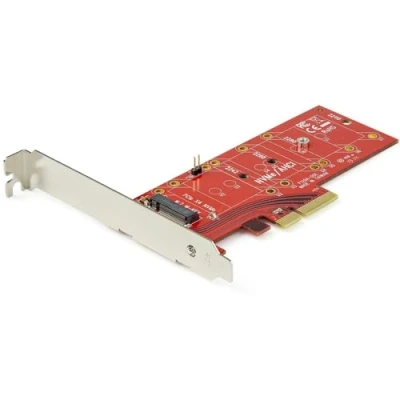 Abbildung von StarTech.com M2 PCIe SSD Adapter x4 3.0 NVMe / AHCI NGFF M Key Niedrigprofil und Vollprofil M.2 (PEX4M2E1)