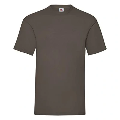 Abbildung von Fruit of the Loom Herren T Shirt braun Chocolate Small