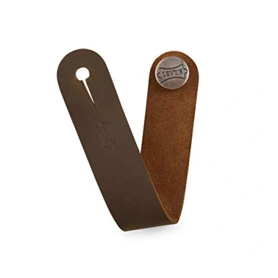 Abbildung von Levy&#039;s Leathers Headstock Strap Adapter für Akustikgitarre, braunes Leder (MM18CH BRN)