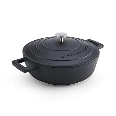 Abbildung von MasterClass Kasserolle MasterClass, Aluminiumguss, flach, 2,5 L, ultraleicht, kratzfeste Antihaftbeschichtung,Induktion