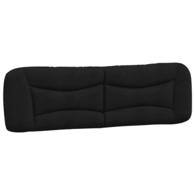 Abbildung von vidaXL Kopfteil Kissen Schwarz 180 cm Stoff