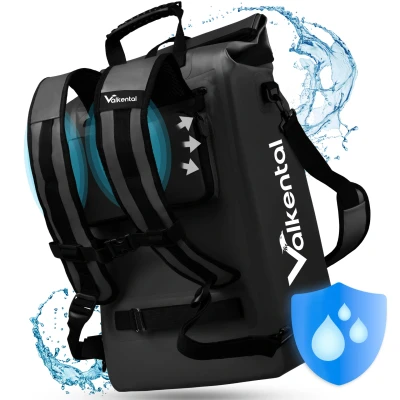 Abbildung von Fahrradtasche 3in1 Wasserdichte Gepäckträgertasche &amp; Rucksack 18L ValkOne