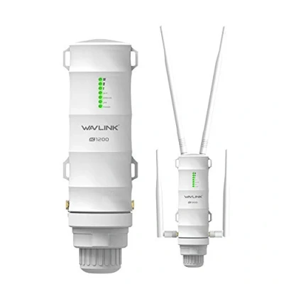Abbildung von WAVLINK AC1200 Gigabit Outdoor WLAN Access Point Unterstützung 60 Meters Poe, wetterfester Repeater, Dual Band 5G + 2,4G Ideal für (572HG3)