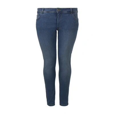 Abbildung von MY TRUE ME TOM Tailor PLUS Jeans Basic Skinny Fit, Damen, Größe: 44, Blue denim