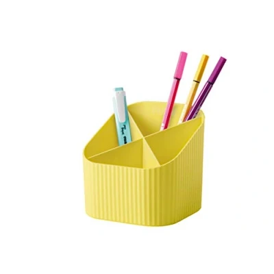 Abbildung von HAN Schreibtischköcher Re X LOOP say yes to 100% recycled, modernes, junges Design für alle Schreibtischutensilien, gelb, 17238 915