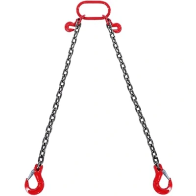 Abbildung von VEVOR 1,8mx8mm Kettengehänge Anschlagkette Krankette 2 Strang Forstkette 2993kg