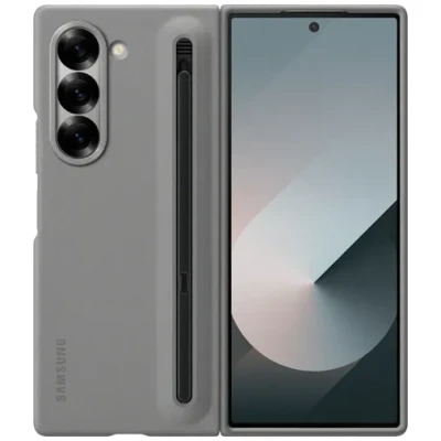 Abbildung von Samsung Galaxy Z Fold6 Backcover mit S Pen Grau
