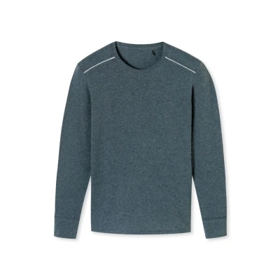 Abbildung von Schiesser Comfort FIT Nachtwäsche Shirt, Herren, Größe: Small, Blau