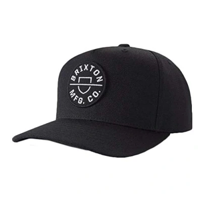 Abbildung von Brixton Herren Crest C Mp Snbk Baseballkappe, Schwarz, Einheitsgröße