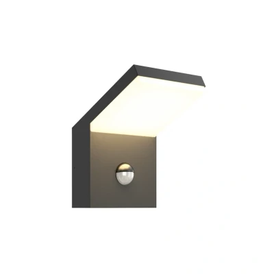 Abbildung von Arcchio LED Außenwandleuchte Yolena, Sensor, anthrazit, Alu