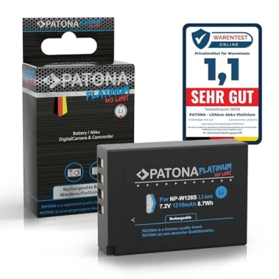 Abbildung von PATONA Platinum NP W126s W126 Akku (echte 1140mAh) voll kompatibel mit X M5 X100VI S10 T20 T30 II T5 T50 usw.