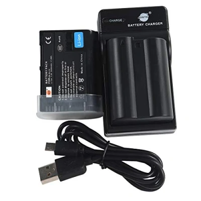 Abbildung von DSTE EN EL15 Li Ionen Batterie (2 Pack) und Micro USB Ladegerät Anzug Kompatibel für Nikon D500 D600 D610 D750 D800 D800E D810A D850 D7000 D7100 D7200