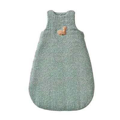 Abbildung von Vertbaudet Ärmelloser Baby Schlafsack Magic Forest Oeko Tex grün Bedruckt 85CM