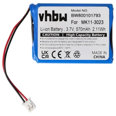 Abbildung von vhbw Akku kompatibel mit Sony Playstation CECHZK1JP, CECHZK1UC, PS3 Wireless QWERTY Keypad Gamepad Controller (600 mAh, 3,7 V, Li Ion)
