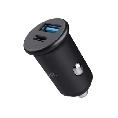 Abbildung von Trust Maxo 38W PD Mini Zigarettenanzünder USB C &amp; Auto Adapter, 20W 18W A QC3, Car Charger Power Delivery KFZ Ladegerät iPhone 15 14 13 12 Pro Max Samsung Galaxy s23 s22 s21