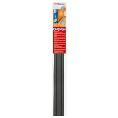 Abbildung von tesa Zugluftstopper Türbodendoppeldichtung grau, 95 cm x 25 mm