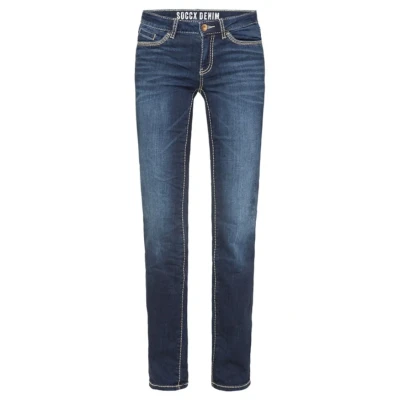 Abbildung von Soccx Regular FIT Jeans RO:MY MIT KONTRASTNÄHTEN Slim Fit, Damen, Größe: 29x32, Dark blue