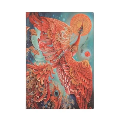 Abbildung von Firebird (Birds of Happiness) Midi Lined Journal: Flexi softcover, 100 gsm, ribbon marker, memento pouch, book edge printing, no closure (Bird