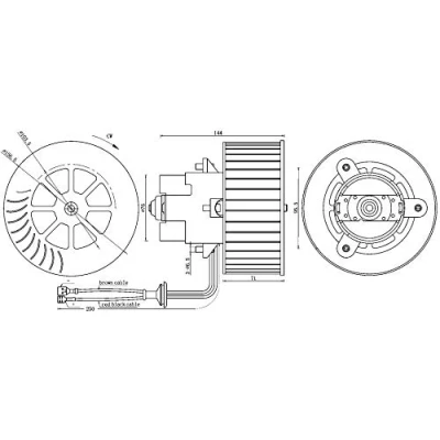 Abbildung von MAHLE ORIGINAL AB 6 000S Innenraumgebläse