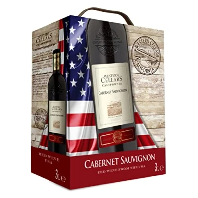 Abbildung von Western Cellars Rotwein, Cabernet Sauvignon aus Kalifornien Bag in Box (1 x 3 l)