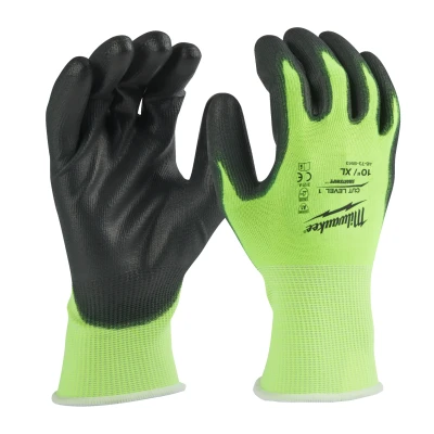 Abbildung von Milwaukee 4932479919 Handschuhe, hohe Sichtbarkeit und Schnittschutz, Stufe, X/10 Größe