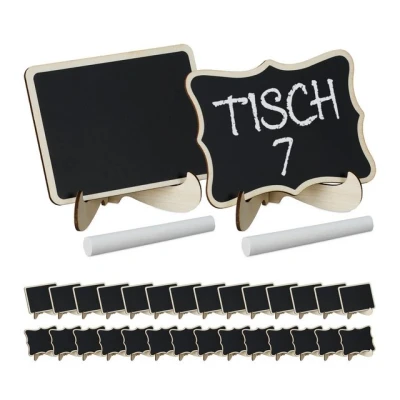 Abbildung von relaxdays Büffetschild Buffet Schilder 30er Set, (30 St., Set)