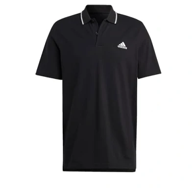 Abbildung von adidas Sportswear Essentials Small LOGO Poloshirt, Herren, Größe: Small, Black
