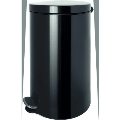 Abbildung von helit H2404095 Silberionen Tretabfallbehälter, „the knight“, 3 Liter, schwarz