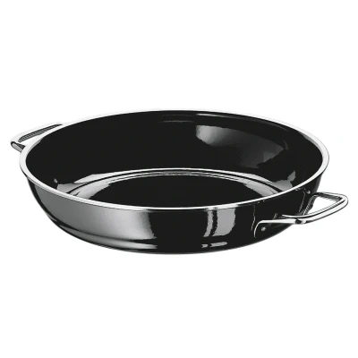 Abbildung von Silit Professional Servier Schmorpfanne 28 cm, Bräter, Schmortopf 3l, Silargan Funktionskeramik, Induktion, schwarz