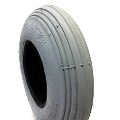 Abbildung von CST Rollstuhlreifen 200 x 50, (auch 8x2), grau, Reifen mit Rillenprofil Leichtlauf, Luftdruck 2,5 bar