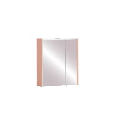 Abbildung von Schildmeyer Spiegelschrank &quot;Smash, Breite 63 cm&quot;, Apricot Dekor, inkl. LED Beleuchtung und Steckdose