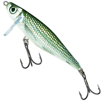 Abbildung von Salmo Thrill Wobbler sinkend, Farben:Holo Bleak, Länge/Gewicht/Laufverhalten/Tauchtiefe:5cm / 6.5g sinkend