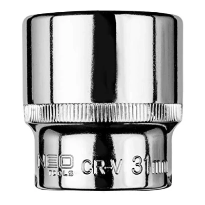 Abbildung von NEO TOOLS 08 431 Steckschlüsseleinsatz 1/2 31 mm Chrom Vanadium Stahl Sechskant