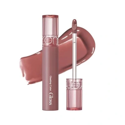 Abbildung von rom&amp;nd Glasting Color Gloss 05 DIM MAUVEㅣGlänzender Lipgloss für voller wirkende Lippen, Plumping Finish, Volumizer lippenㅣ4g 0.14oz