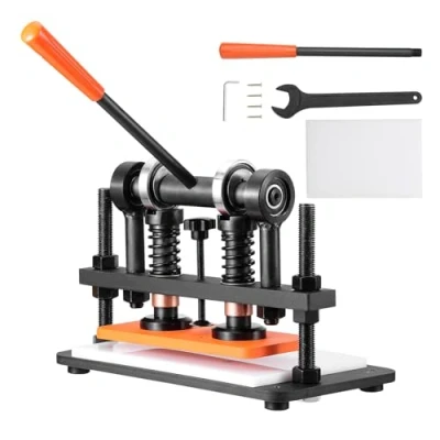 Abbildung von VEVOR Leder Stanzmaschine Manuelle Lederschneidemaschine 26 x 12 cm, Prägemaschine 1,5 t Belastbare Geeignet für Leder, PVC/Eva Schaumstoff, Nicht Klebende Materialien