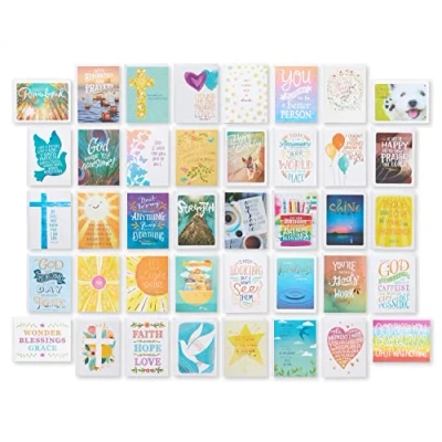 Abbildung von American Greetings Religiöses Deluxe Karten Sortiment für alle Anlässe (40 Stück)